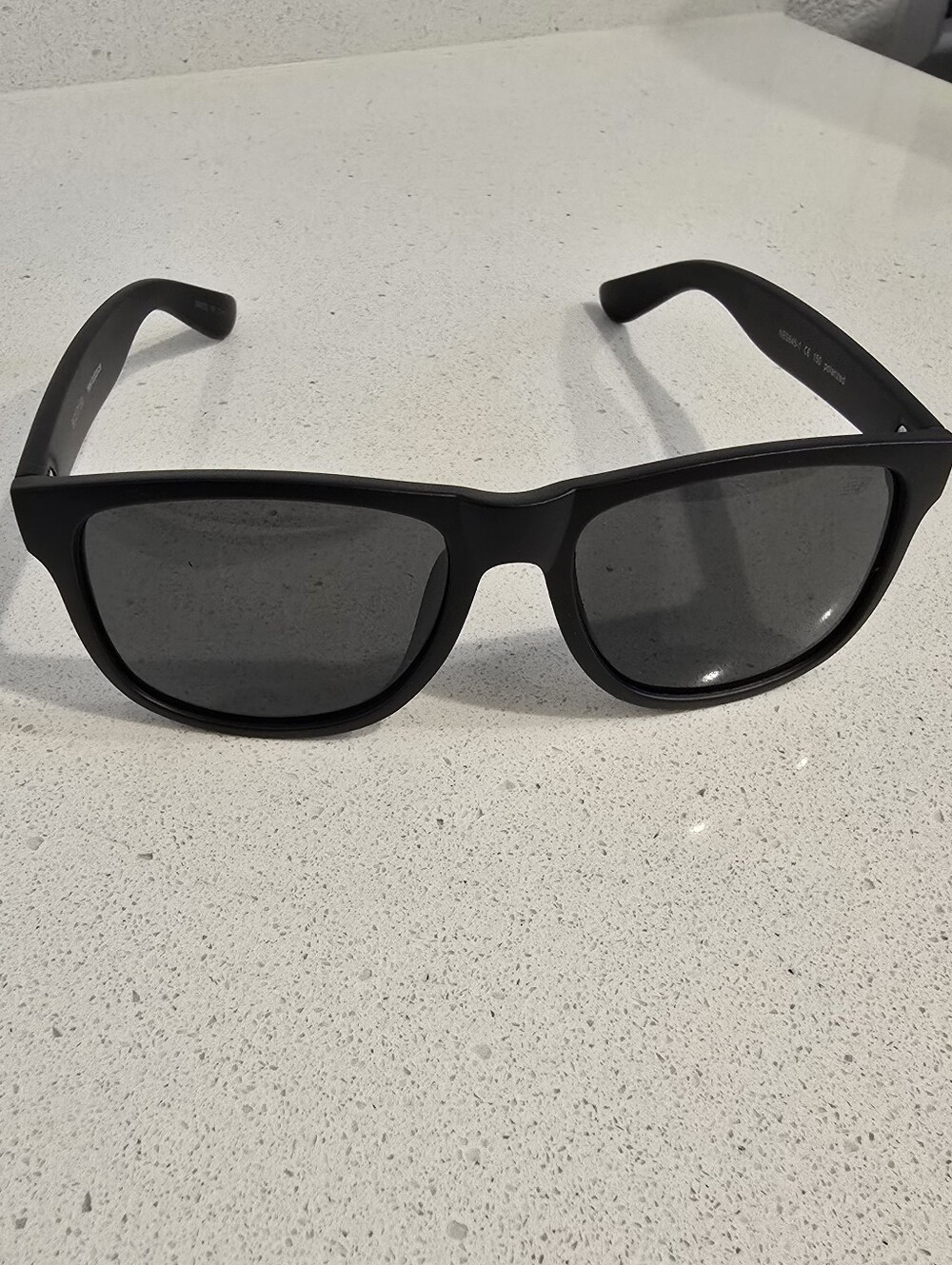 New Balance Men's Matte Black Polarized Sunglasses with Dark Lenses